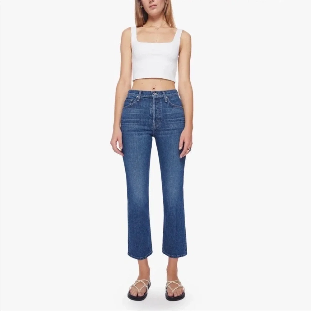 MOTHER Tomcat Straight Leg Ankle Jeans in Cannonball Sz 23